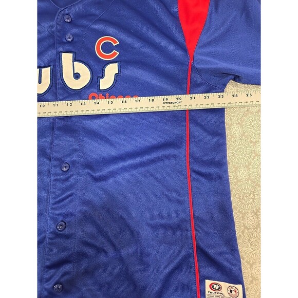 Chicago Cubs Baseball Jersey True Fan MLB Licensed XL Blue Red - Picture 4 of 6